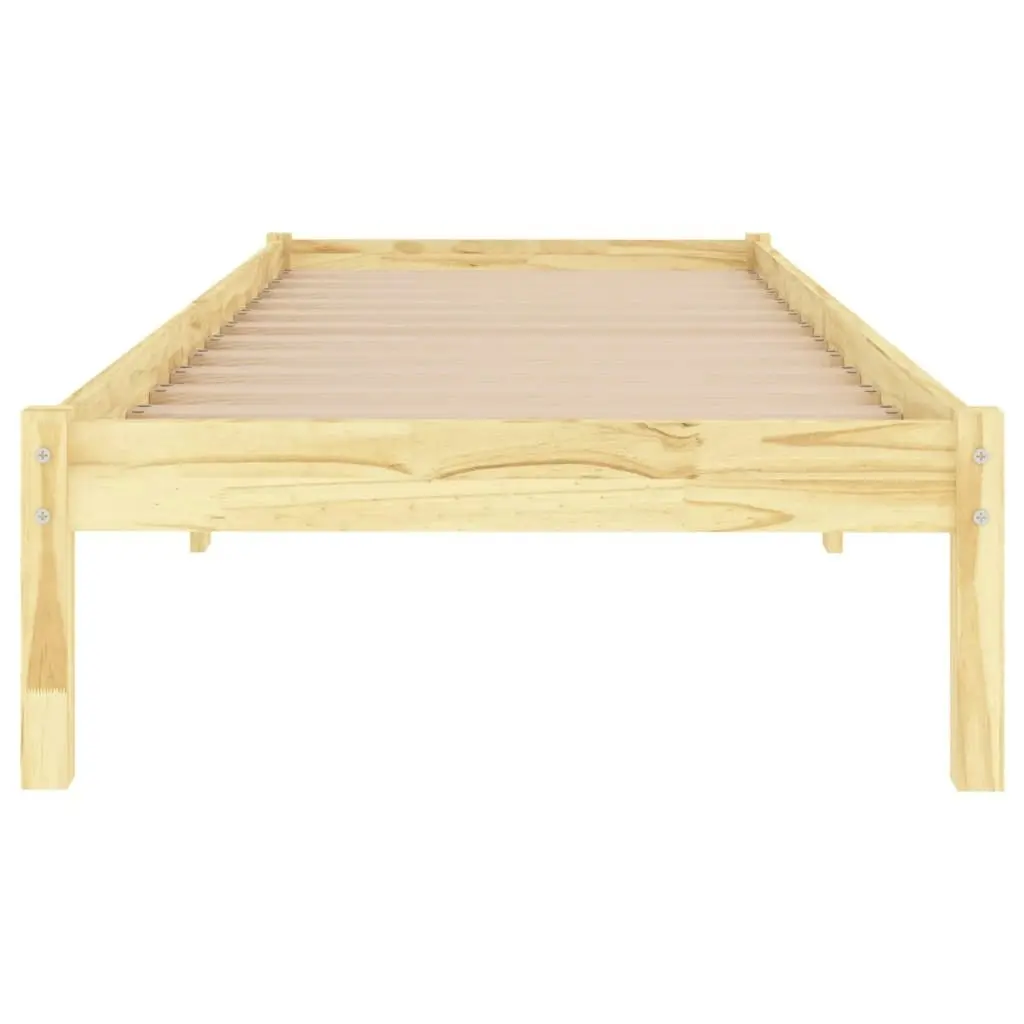 Bed Frame Solid Wood 92x187 cm Single Size 809982