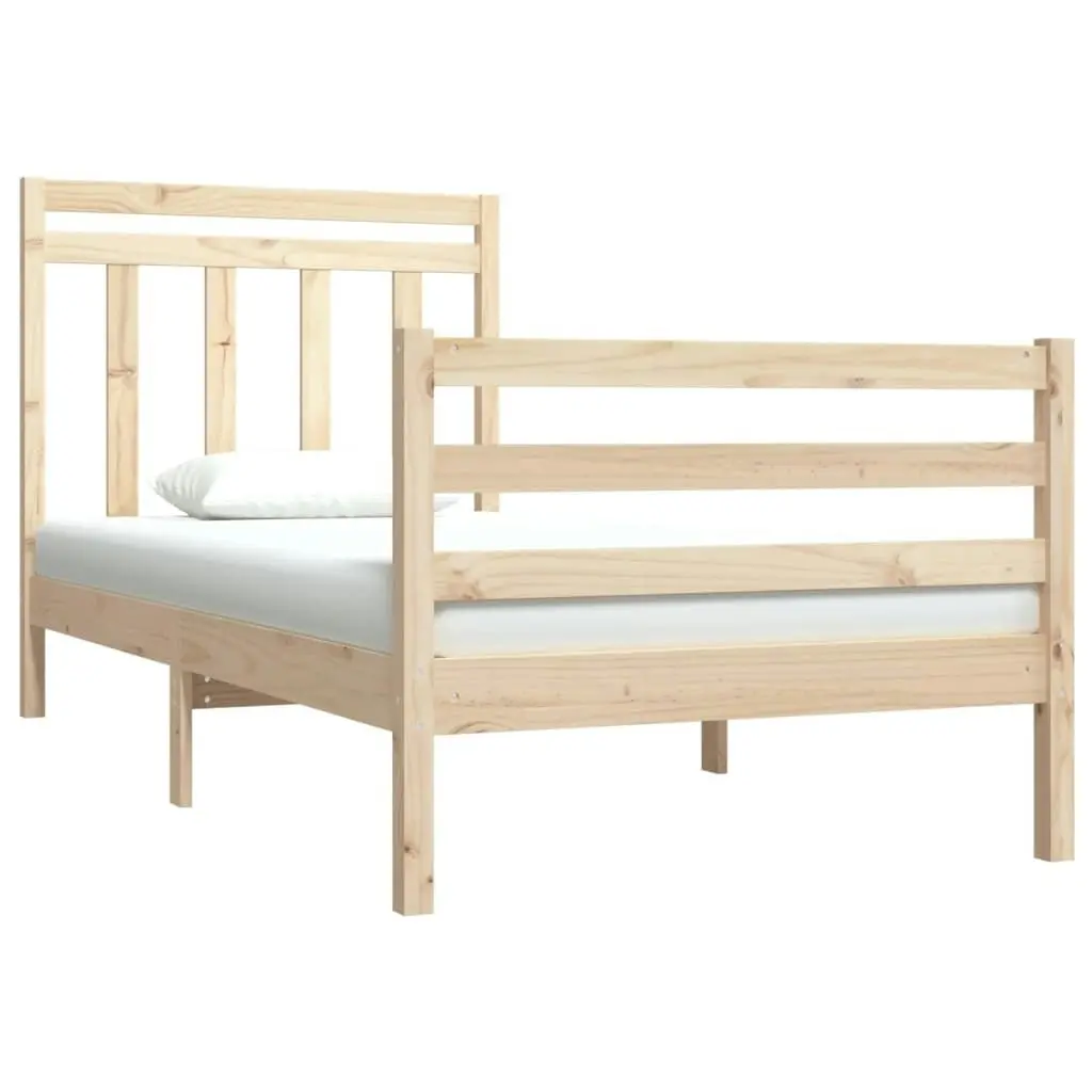 Bed Frame Solid Wood 92x187 cm Single Size 3105280