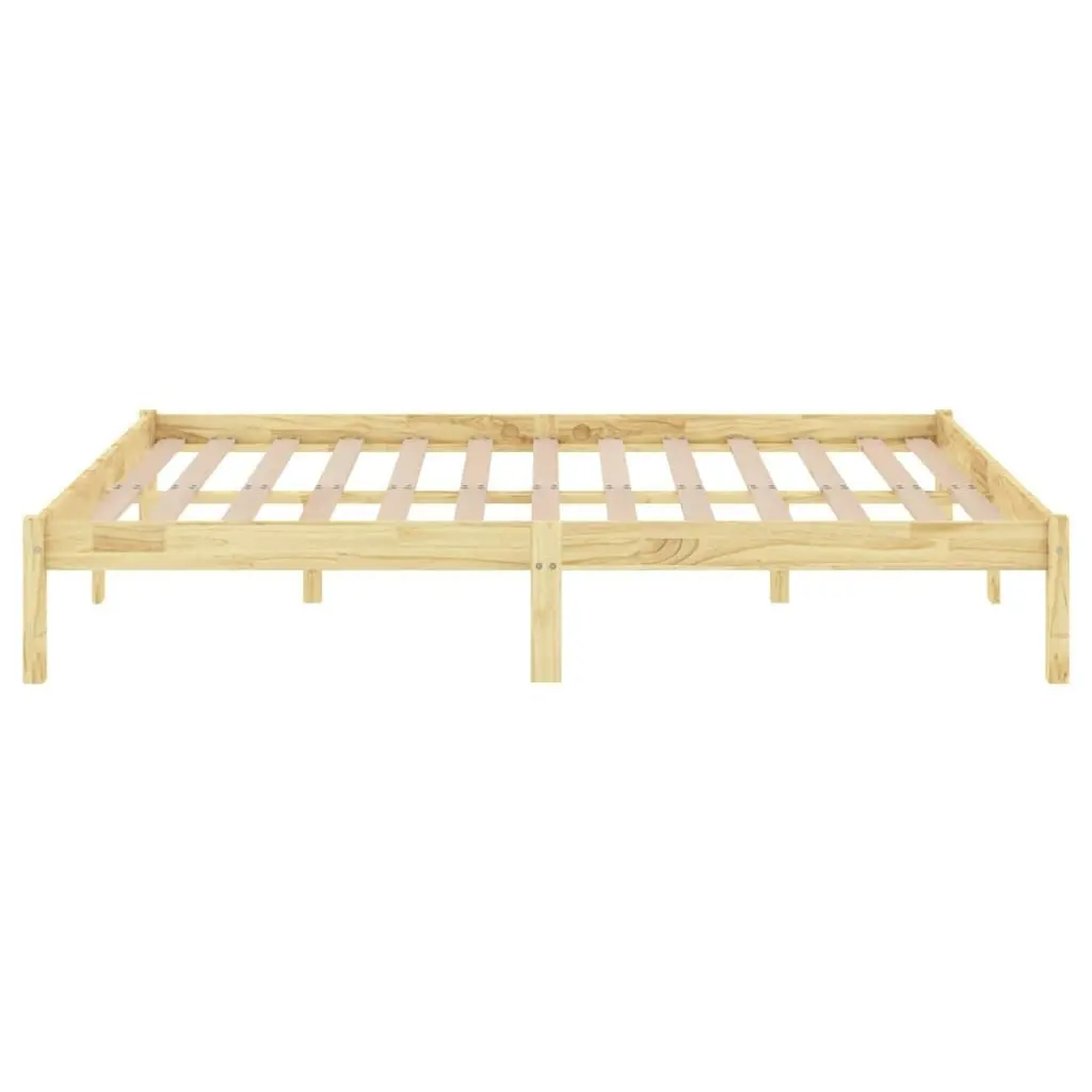 Bed Frame Solid Wood 137x187 cm Double Size 809992