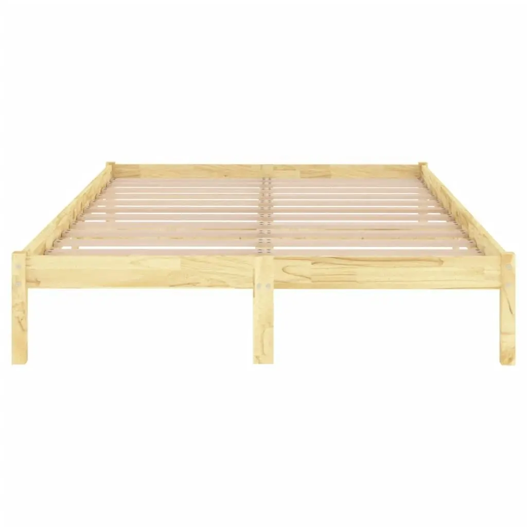 Bed Frame Solid Wood 137x187 cm Double Size 809992