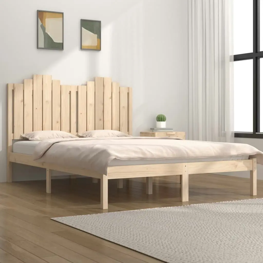 Bed Frame without Mattress Solid Wood 183x203 cm King 3103793