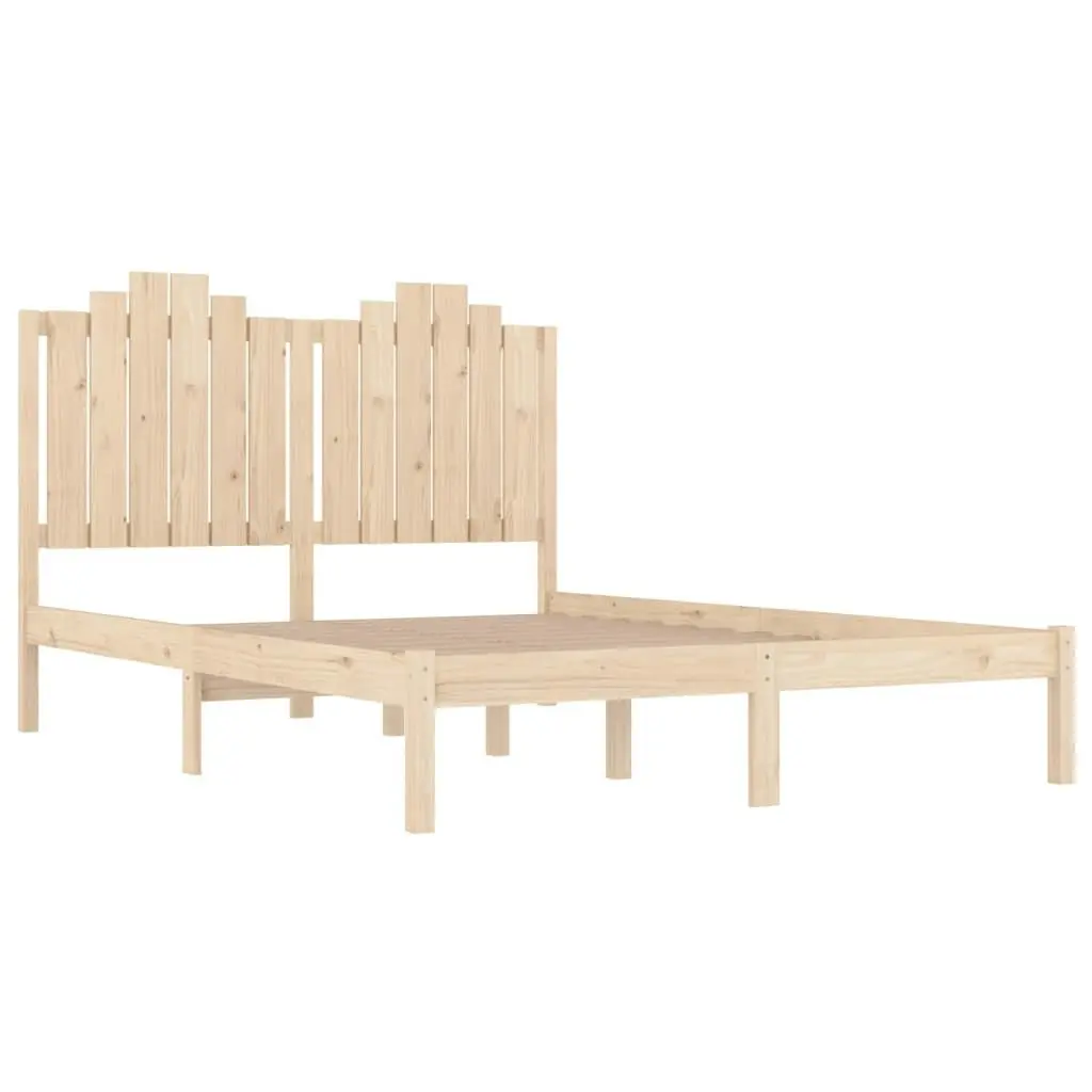 Bed Frame without Mattress Solid Wood 183x203 cm King 3103793