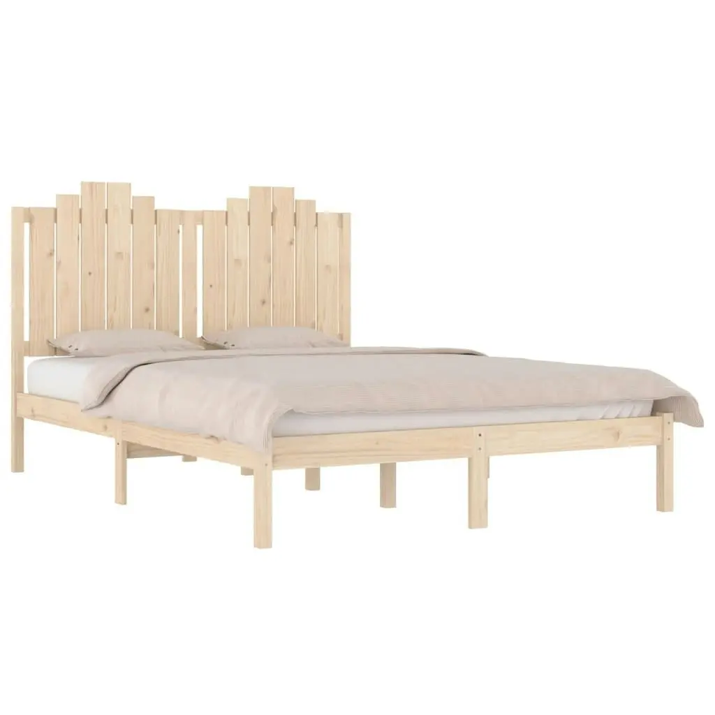 Bed Frame without Mattress Solid Wood 183x203 cm King 3103793