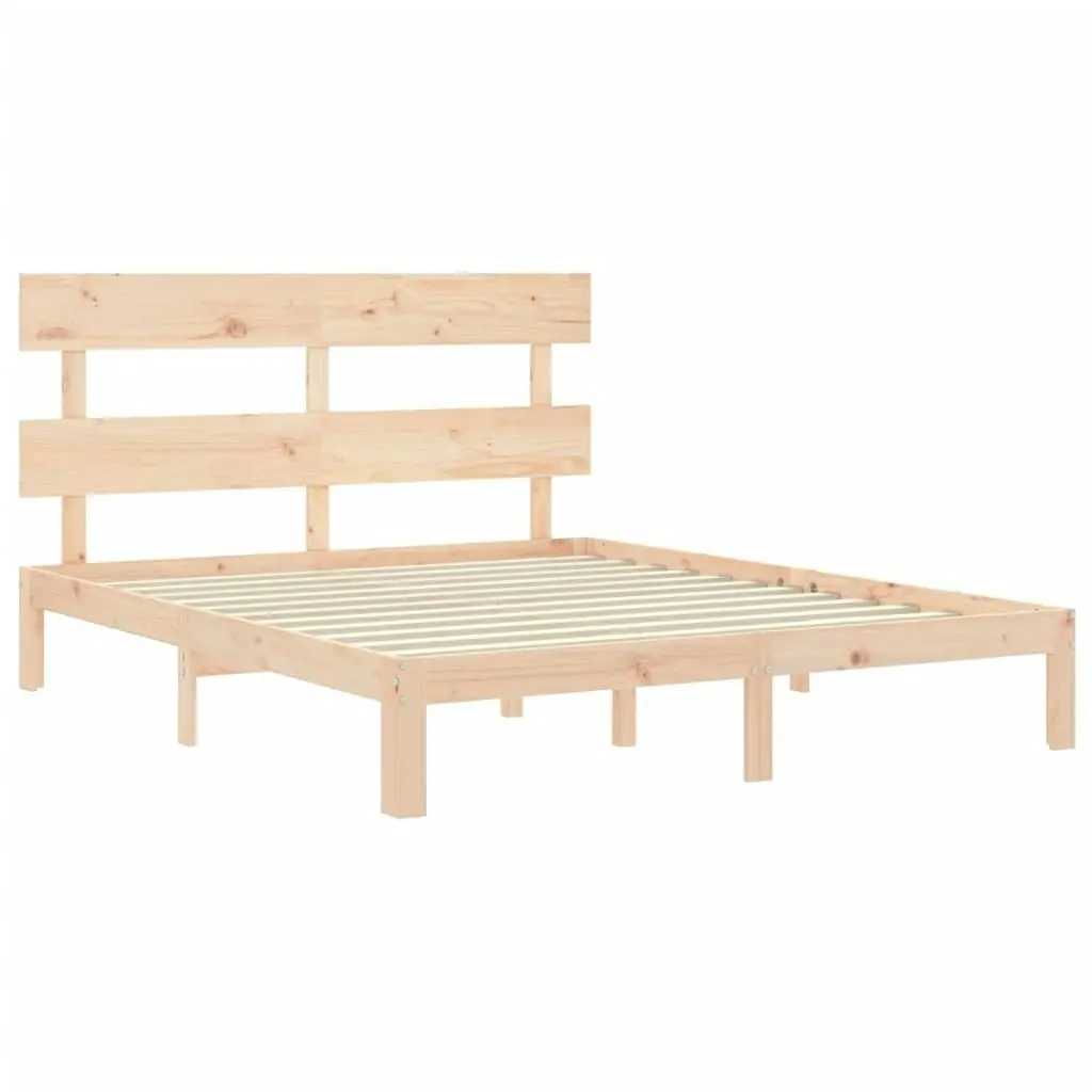 Bed Frame without Mattress 150x200 cm Solid Wood Pine 3193536