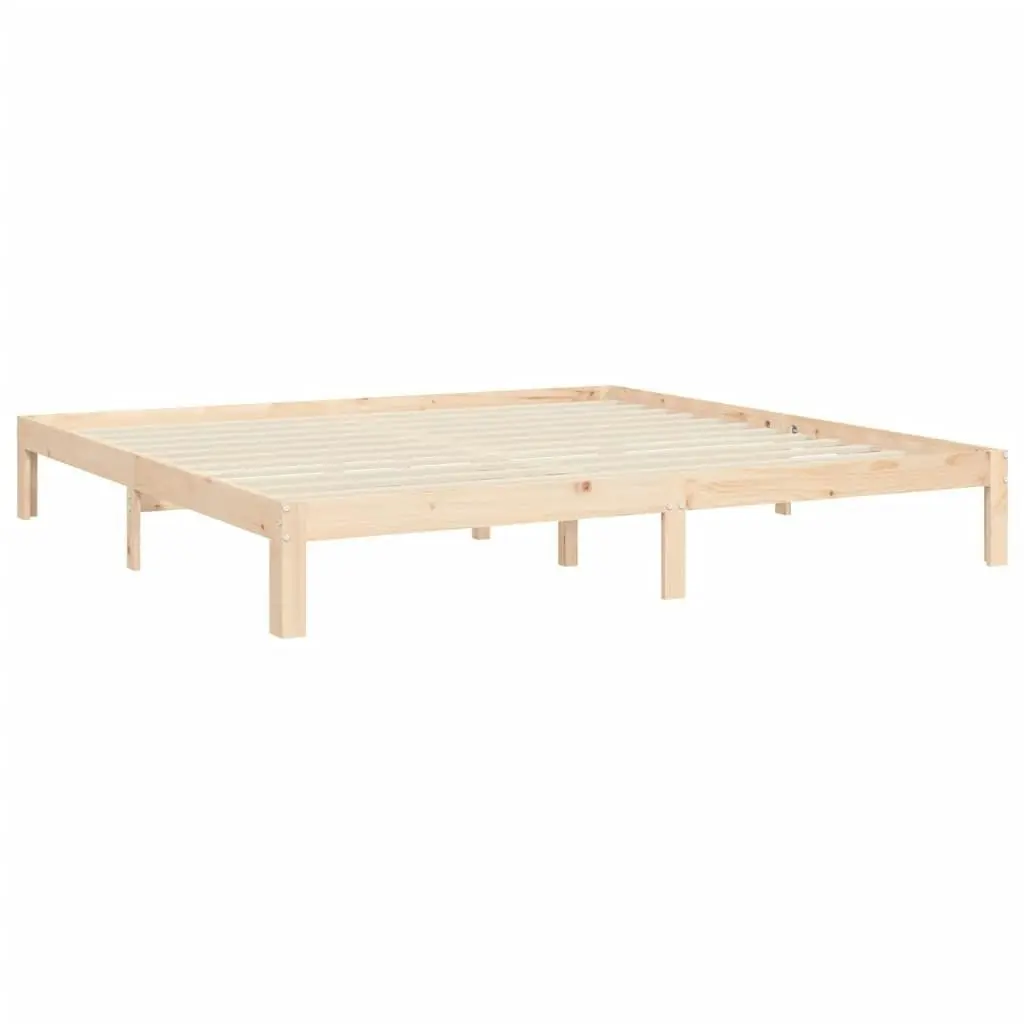 Bed Frame without Mattress 150x200 cm Solid Wood Pine 3193536