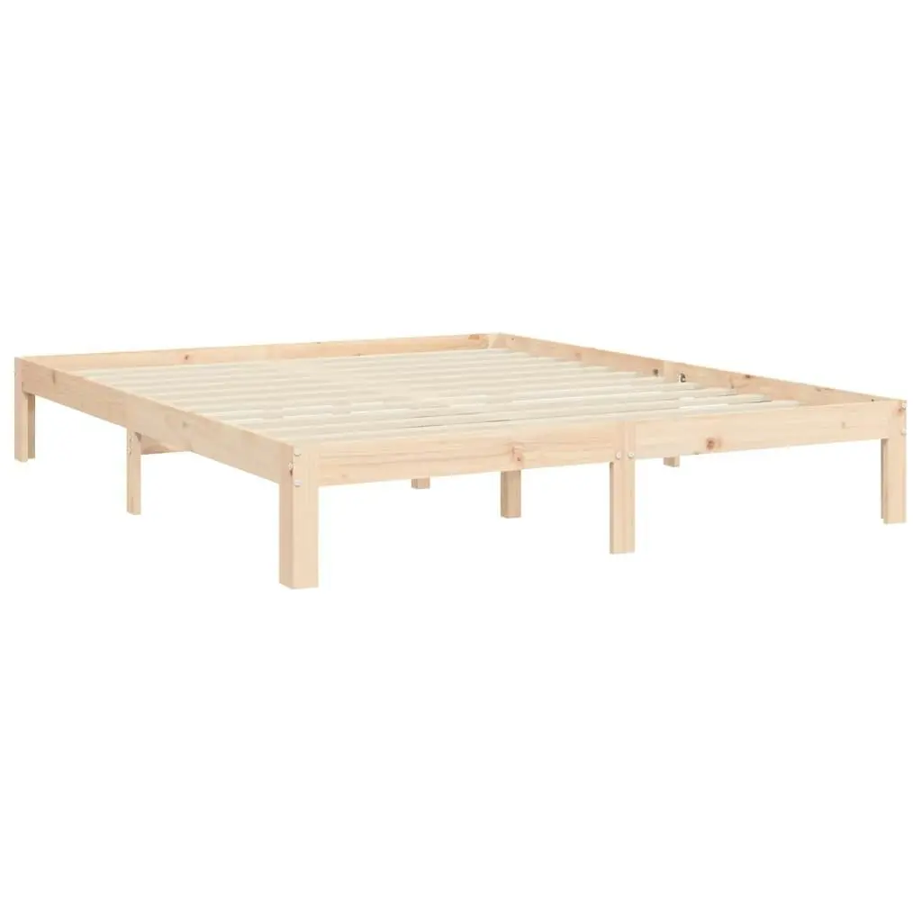 Bed Frame without Mattress 150x200 cm Solid Wood Pine 3193601