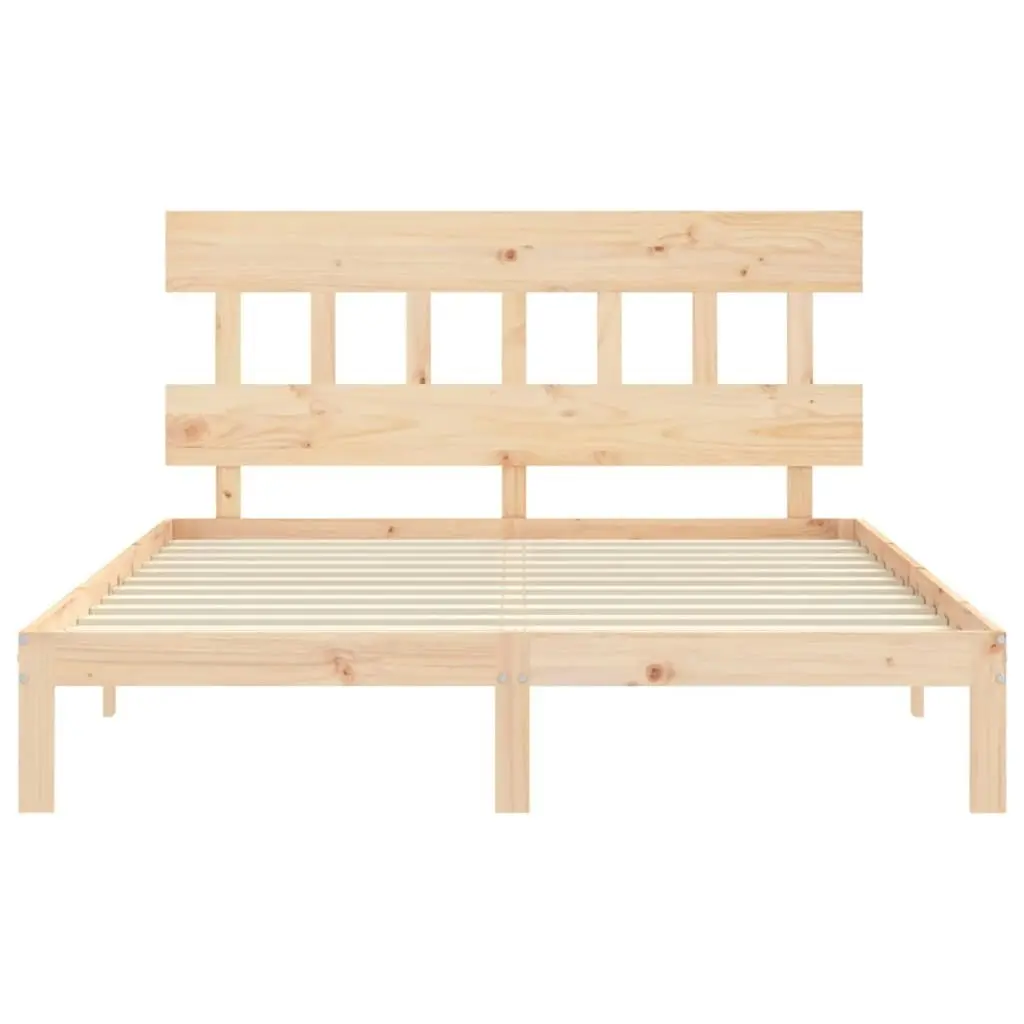 Bed Frame without Mattress 150x200 cm Solid Wood Pine 3193601