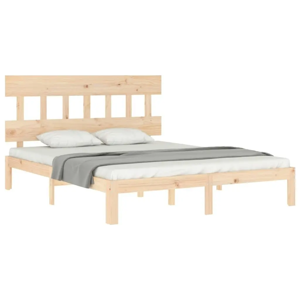 Bed Frame without Mattress 150x200 cm Solid Wood Pine 3193601