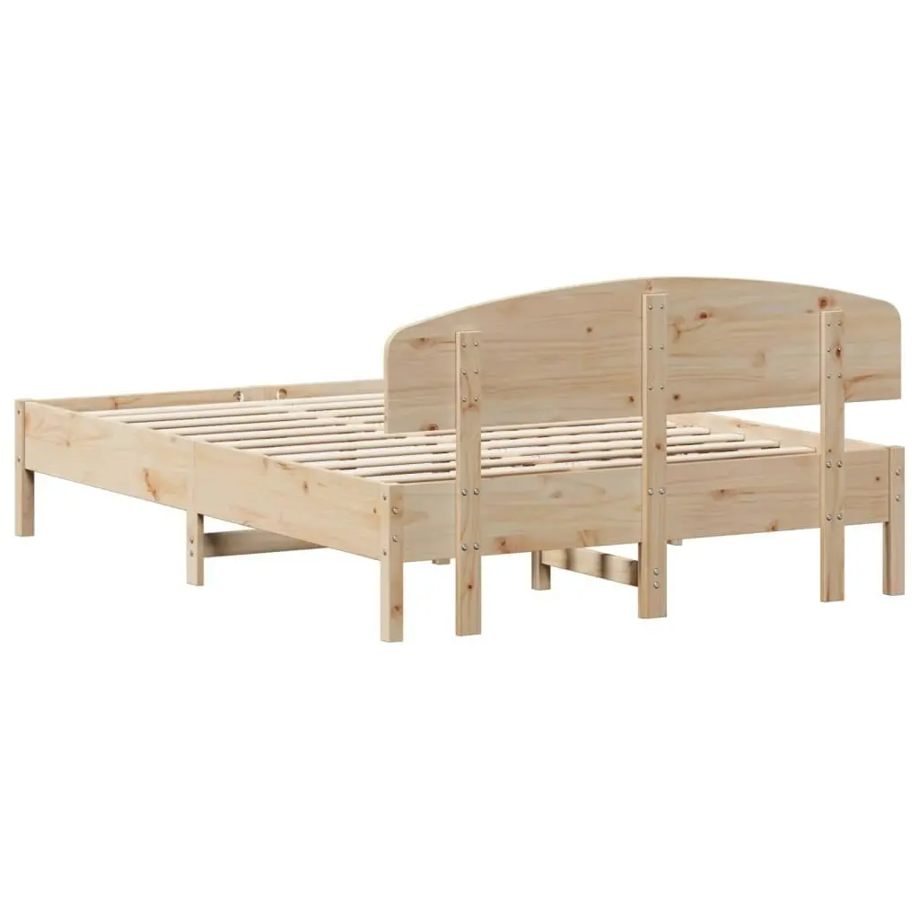 Bed Frame without Mattress 150x200 cm Solid Wood Pine 3207205