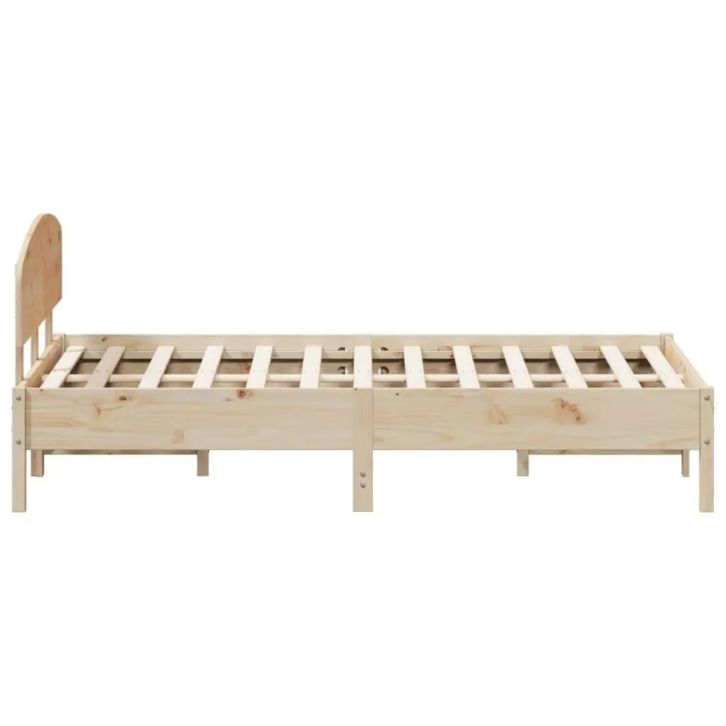 Bed Frame without Mattress 150x200 cm Solid Wood Pine 3207205