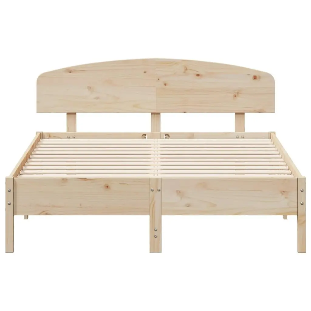 Bed Frame without Mattress 150x200 cm Solid Wood Pine 3207205