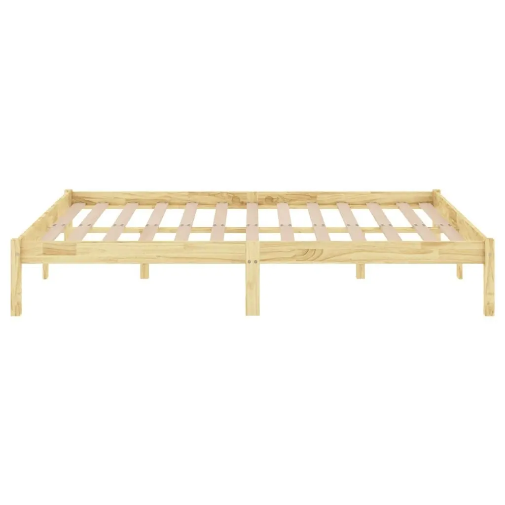 Bed Frame Solid Wood 153x203 cm Queen Size 810022