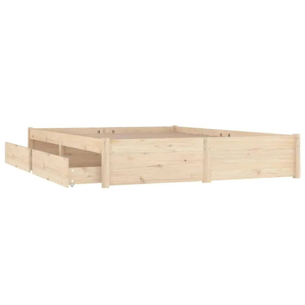 Bed Frame with Drawers 183x203 cm King Size 3103528