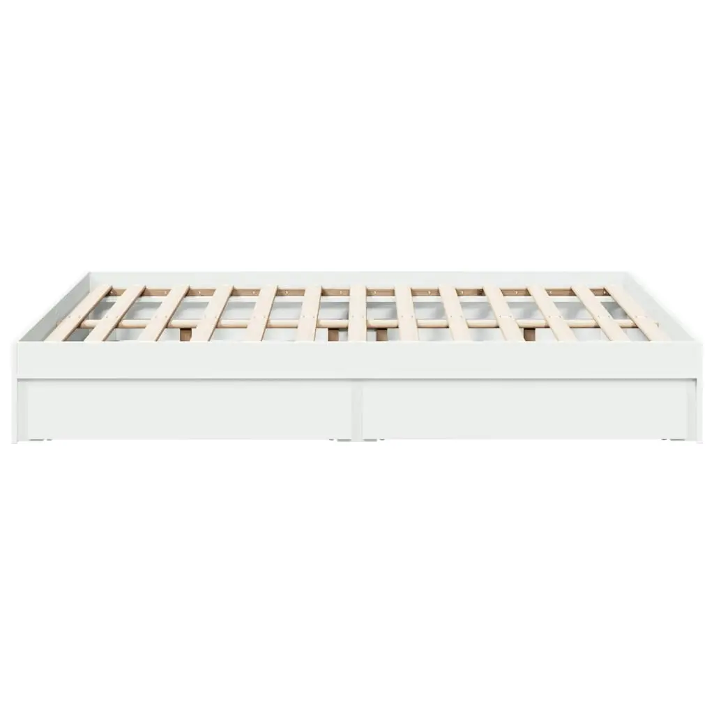 Bed Frame with Drawers without Mattress White 135x190 cm 3280692