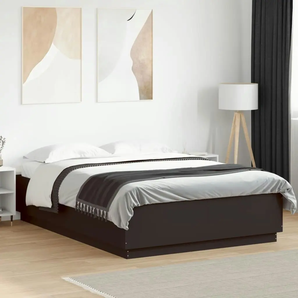 Bed Frame without Mattress Black 150x200 cm 3209696