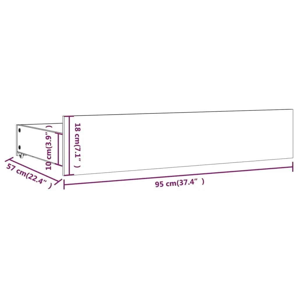 Bed Frame with Drawers 183x203 cm King Size 3103574