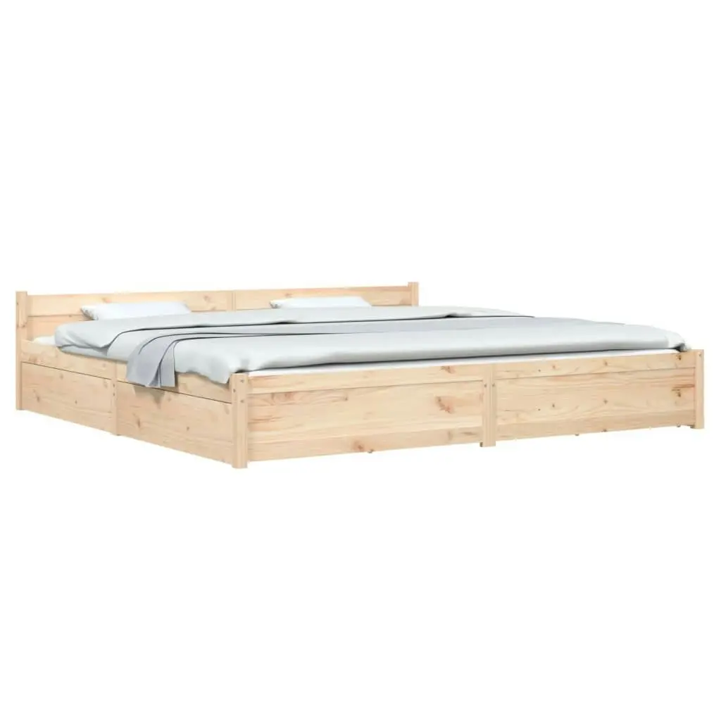 Bed Frame with Drawers 183x203 cm King Size 3103574