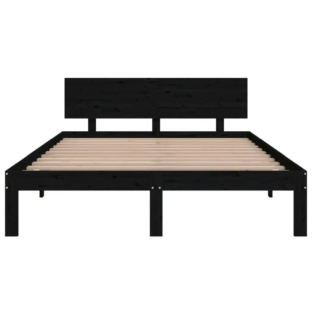 Bed Frame without Mattress Black 150x200 cm 810504