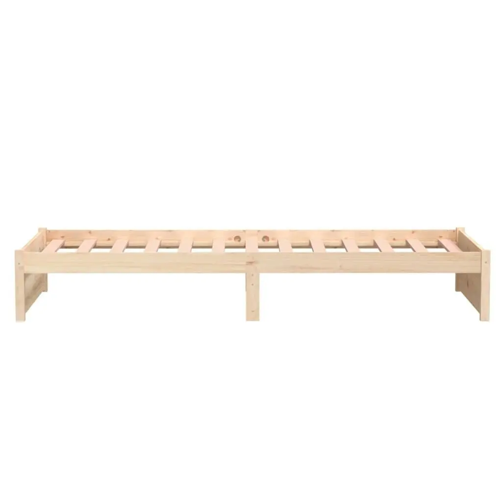 Bed Frame Solid Wood 92x187 cm Single Size 814914