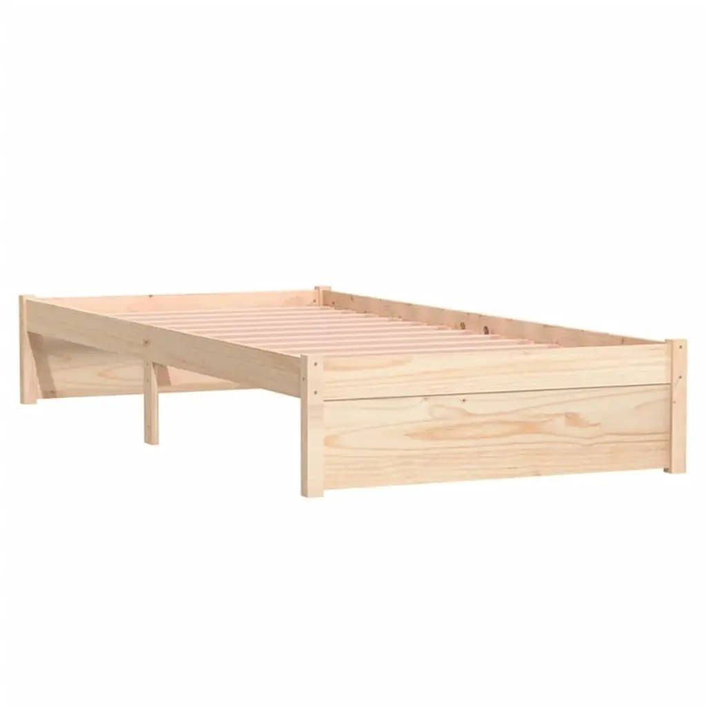 Bed Frame Solid Wood 92x187 cm Single Size 814914