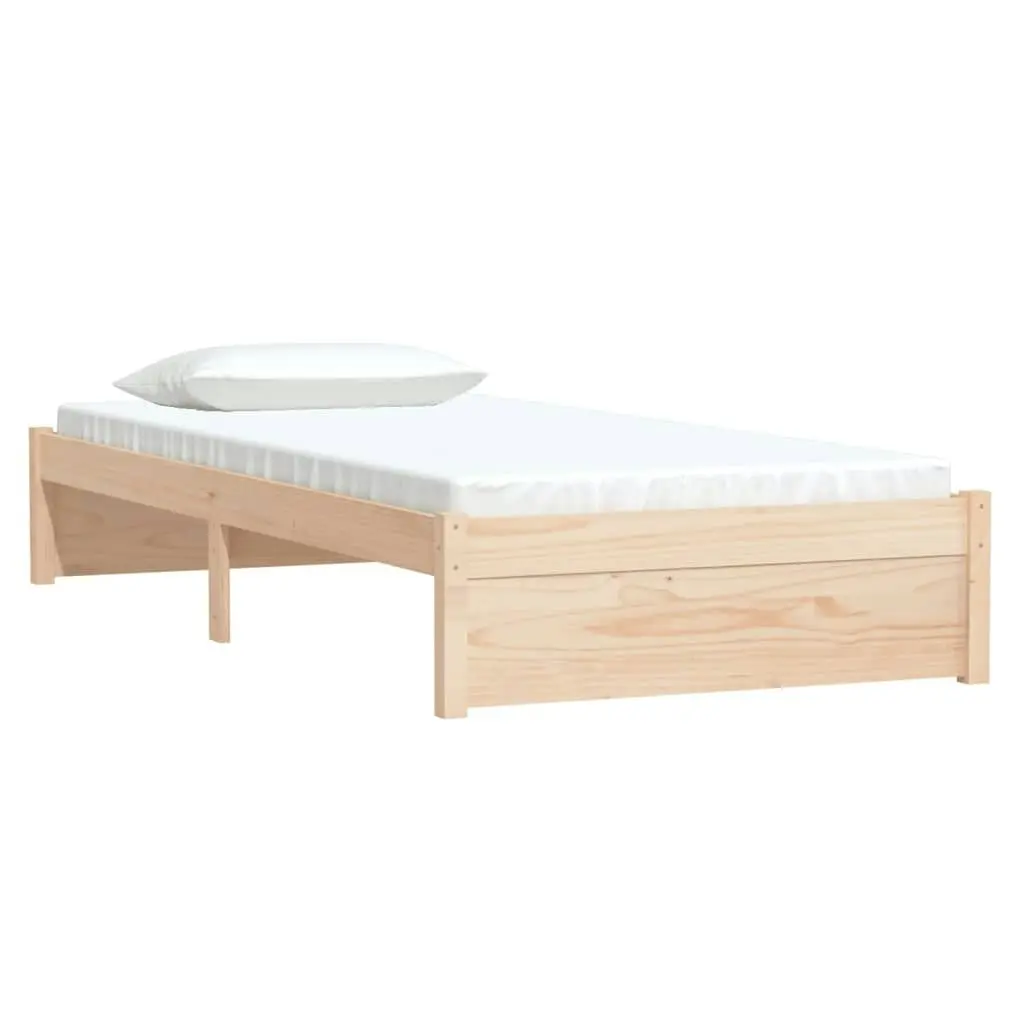 Bed Frame Solid Wood 92x187 cm Single Size 814914