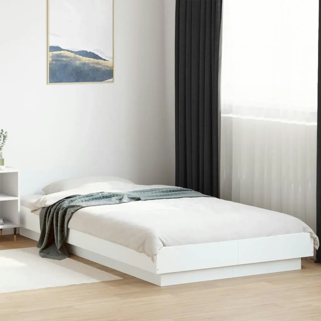 Bed Frame White 90x190 cm Engineered Wood 3281238