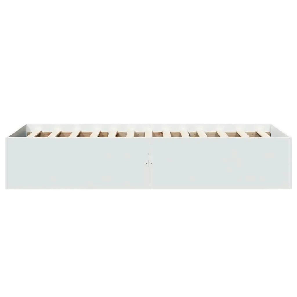 Bed Frame White 90x190 cm Engineered Wood 3281063