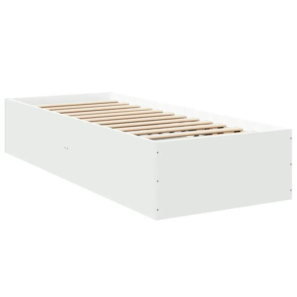 Bed Frame White 90x190 cm Engineered Wood 3281063