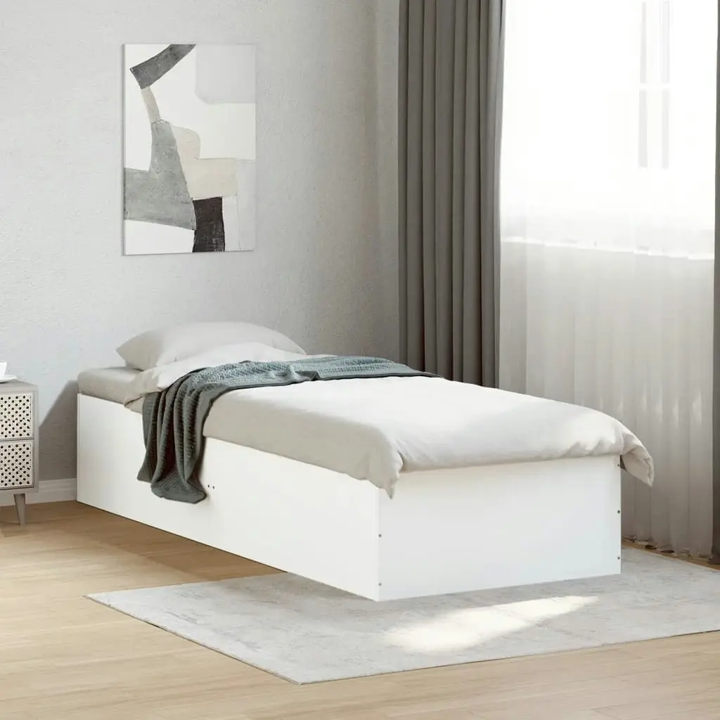 Bed Frame White 90x190 cm Engineered Wood 3281063