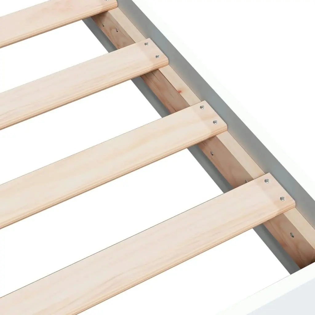 Bed Frame White 90x190 cm Engineered Wood 842070