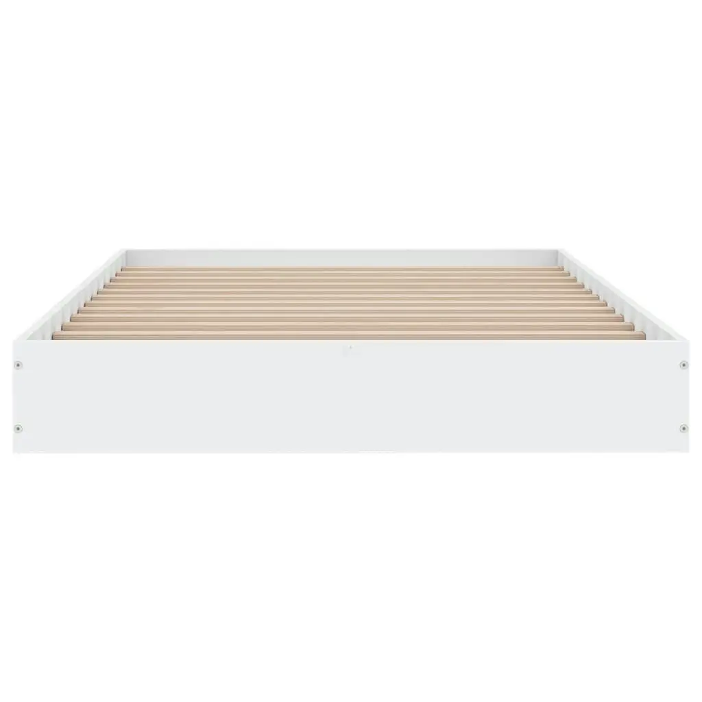 Bed Frame White 90x190 cm Engineered Wood 842070