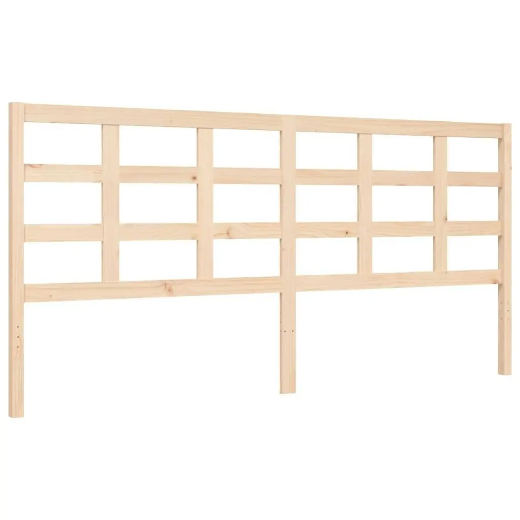 Bed Frame without Mattress 183x203 cm King Solid Wood Pine 3192116