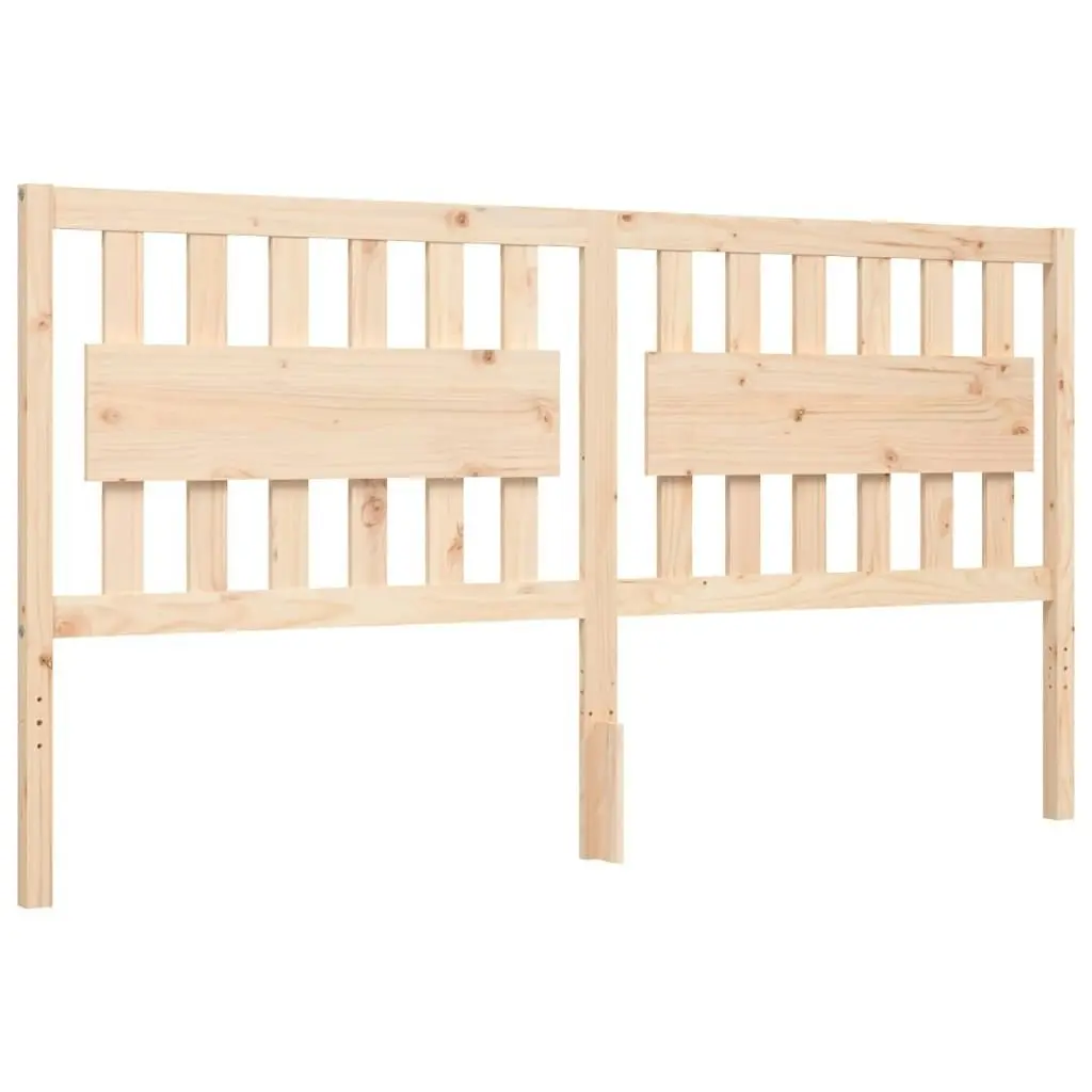 Bed Frame without Mattress 183x203 cm King Solid Wood Pine 3192441