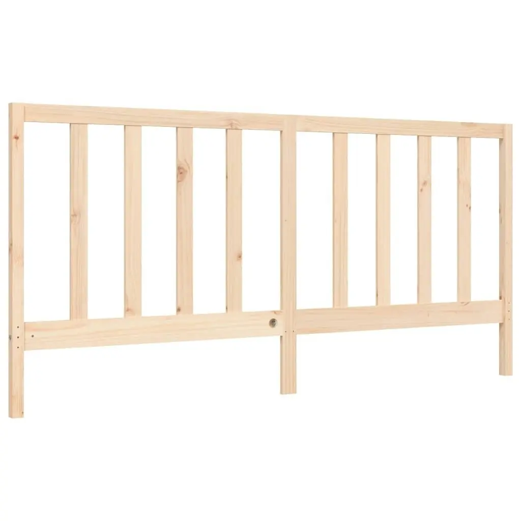 Bed Frame with Headboard 183x203 cm King Solid Wood 3193806