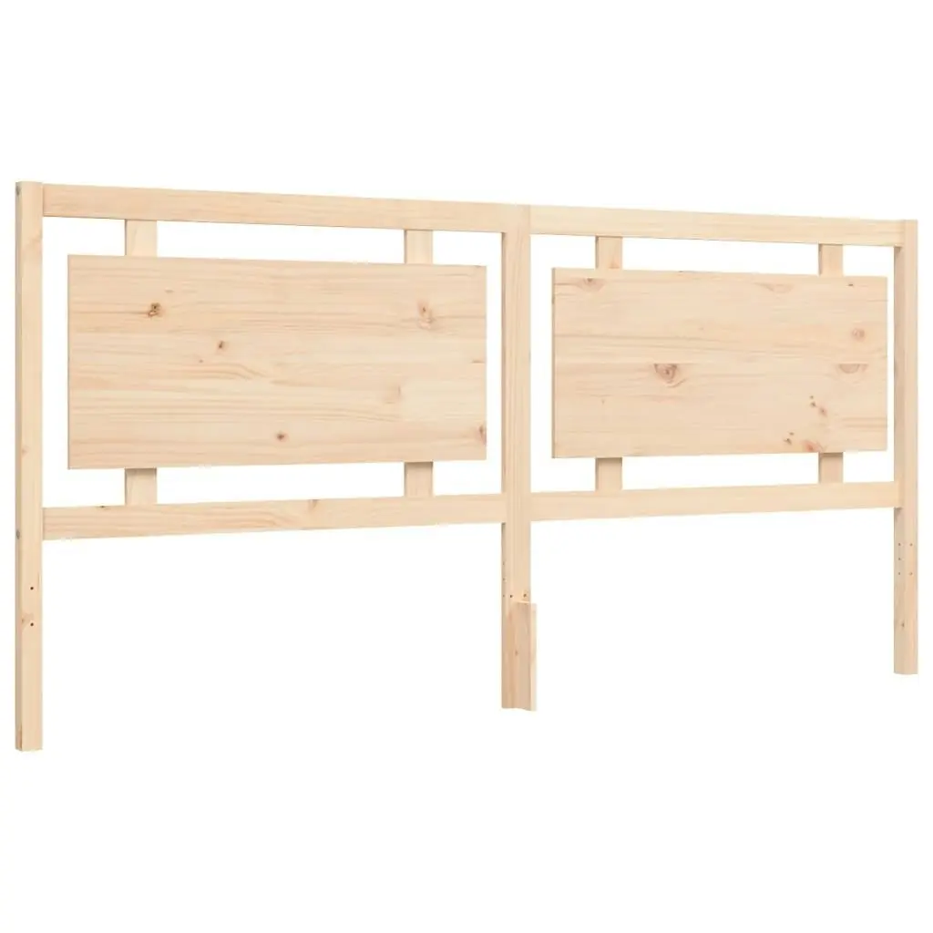 Bed Frame with Headboard 183x203 cm King Solid Wood 3194066