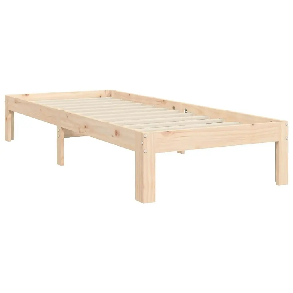 Bed Frame without Mattress 90x190 cm Solid Wood Pine 3193561