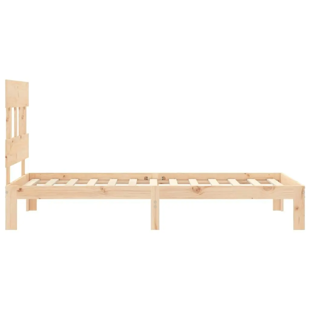 Bed Frame without Mattress 90x190 cm Solid Wood Pine 3193561