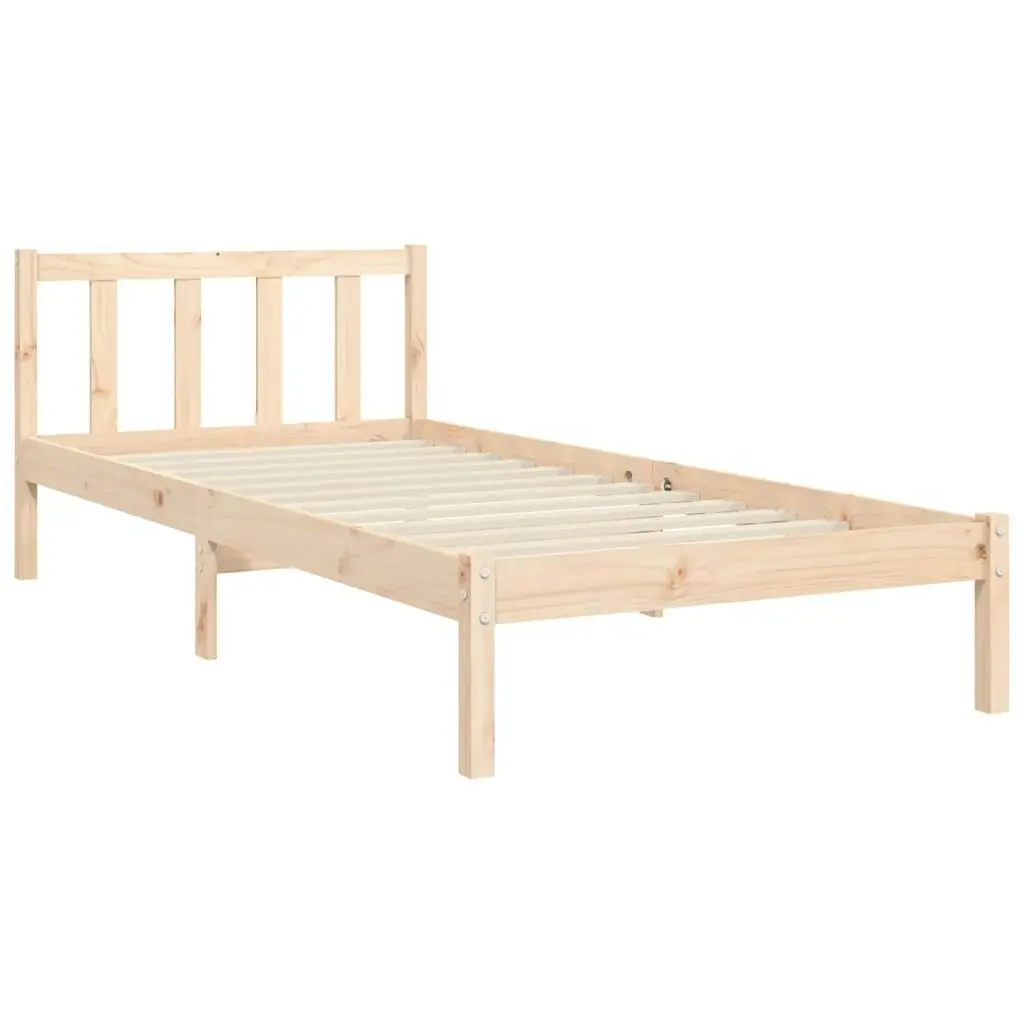 Bed Frame without Mattress 90x190 cm Solid Wood Pine 3192521