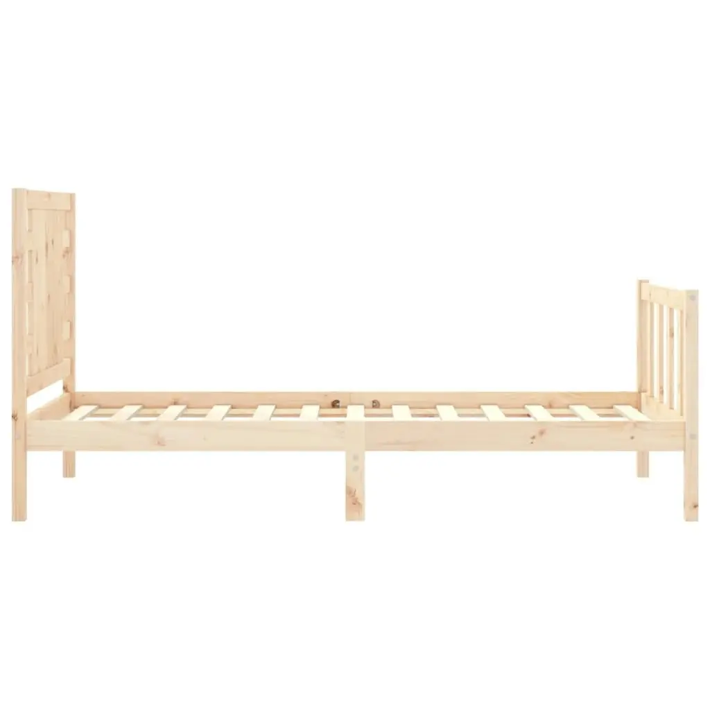 Bed Frame without Mattress 90x190 cm Solid Wood Pine 3192781