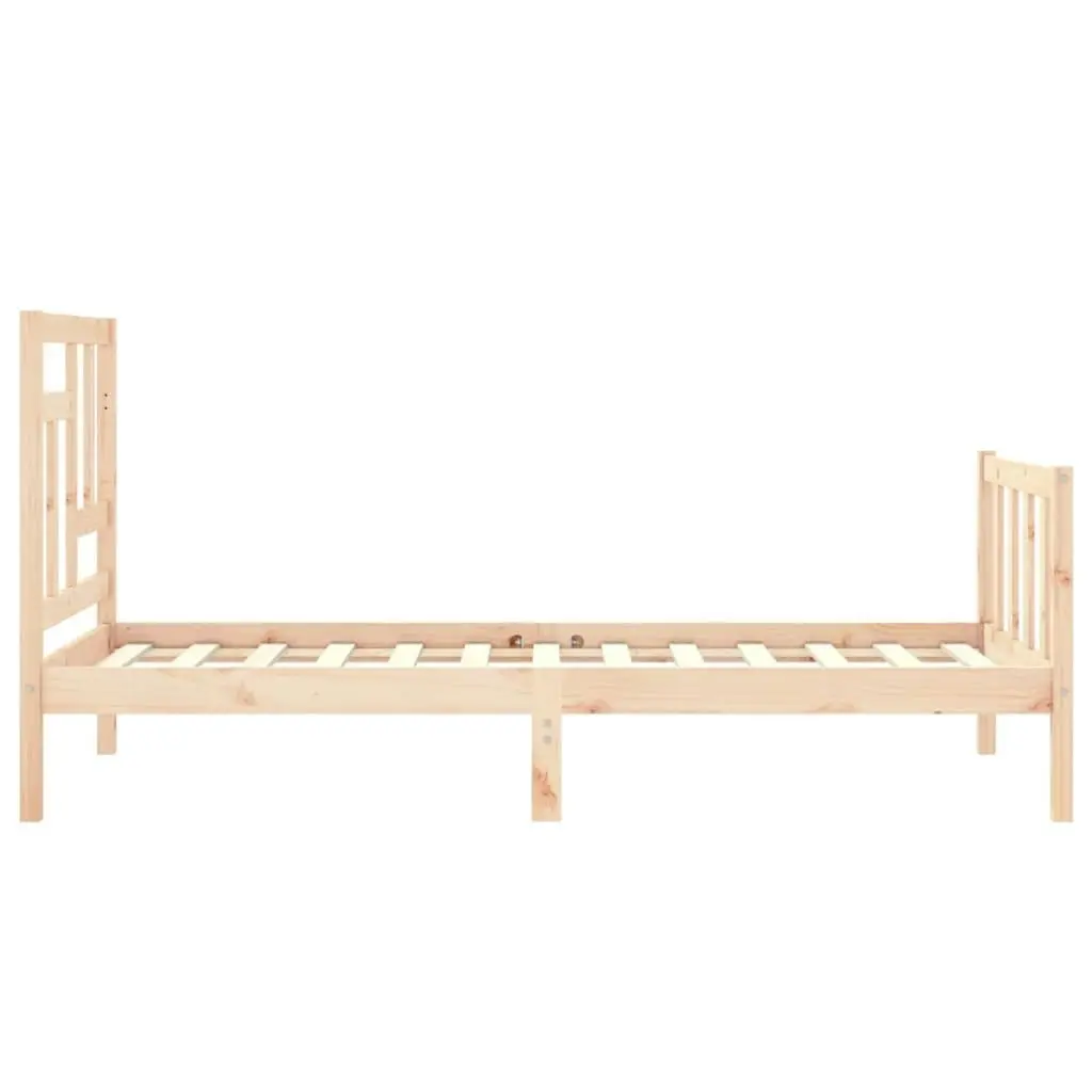 Bed Frame without Mattress 90x190 cm Solid Wood Pine 3193106