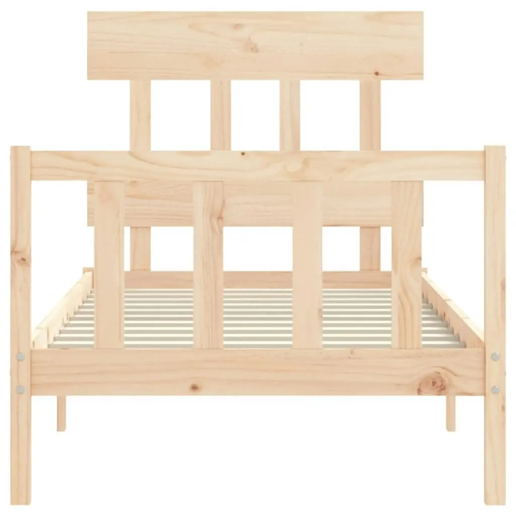 Bed Frame without Mattress 90x190 cm Solid Wood Pine 3193301