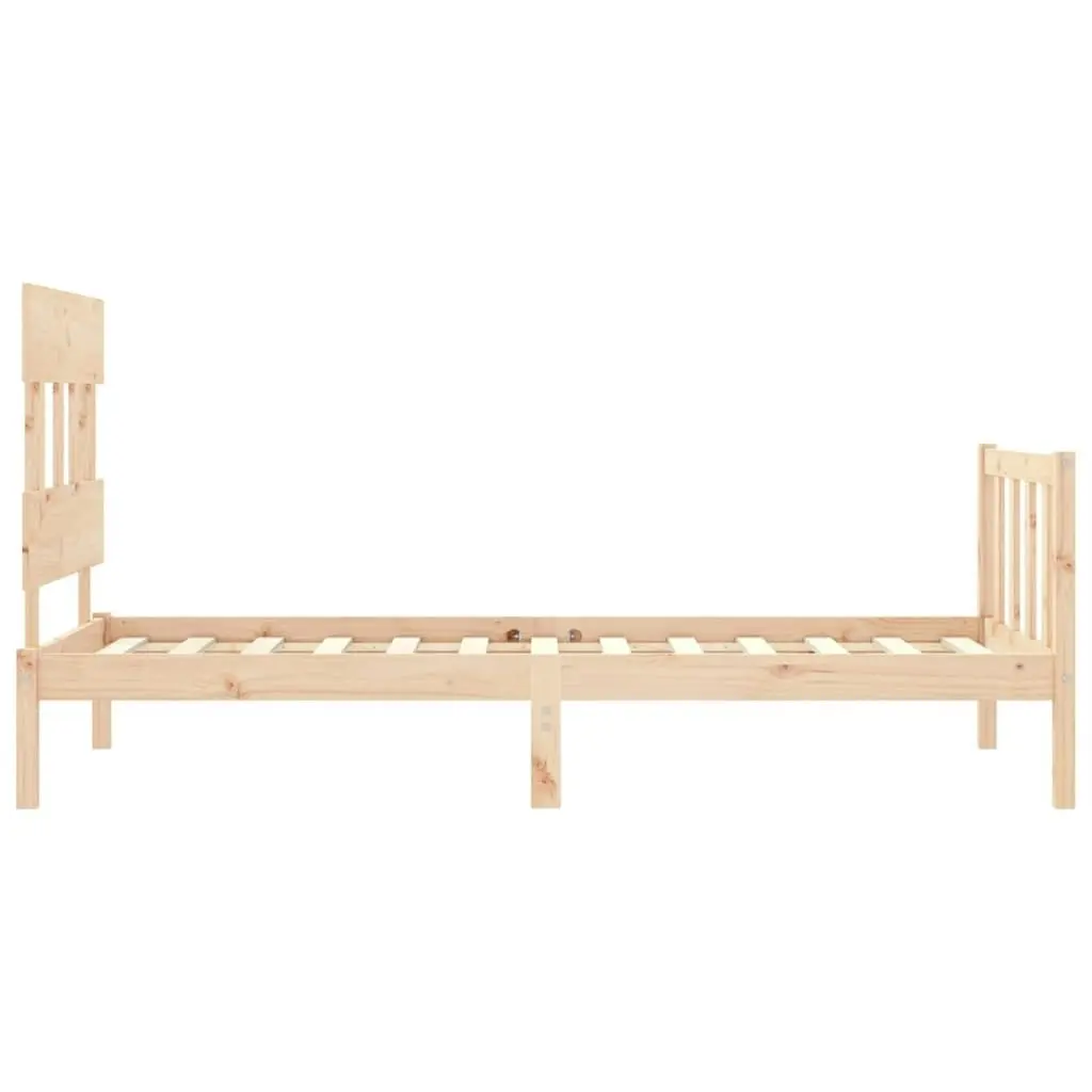 Bed Frame without Mattress 90x190 cm Solid Wood Pine 3193301