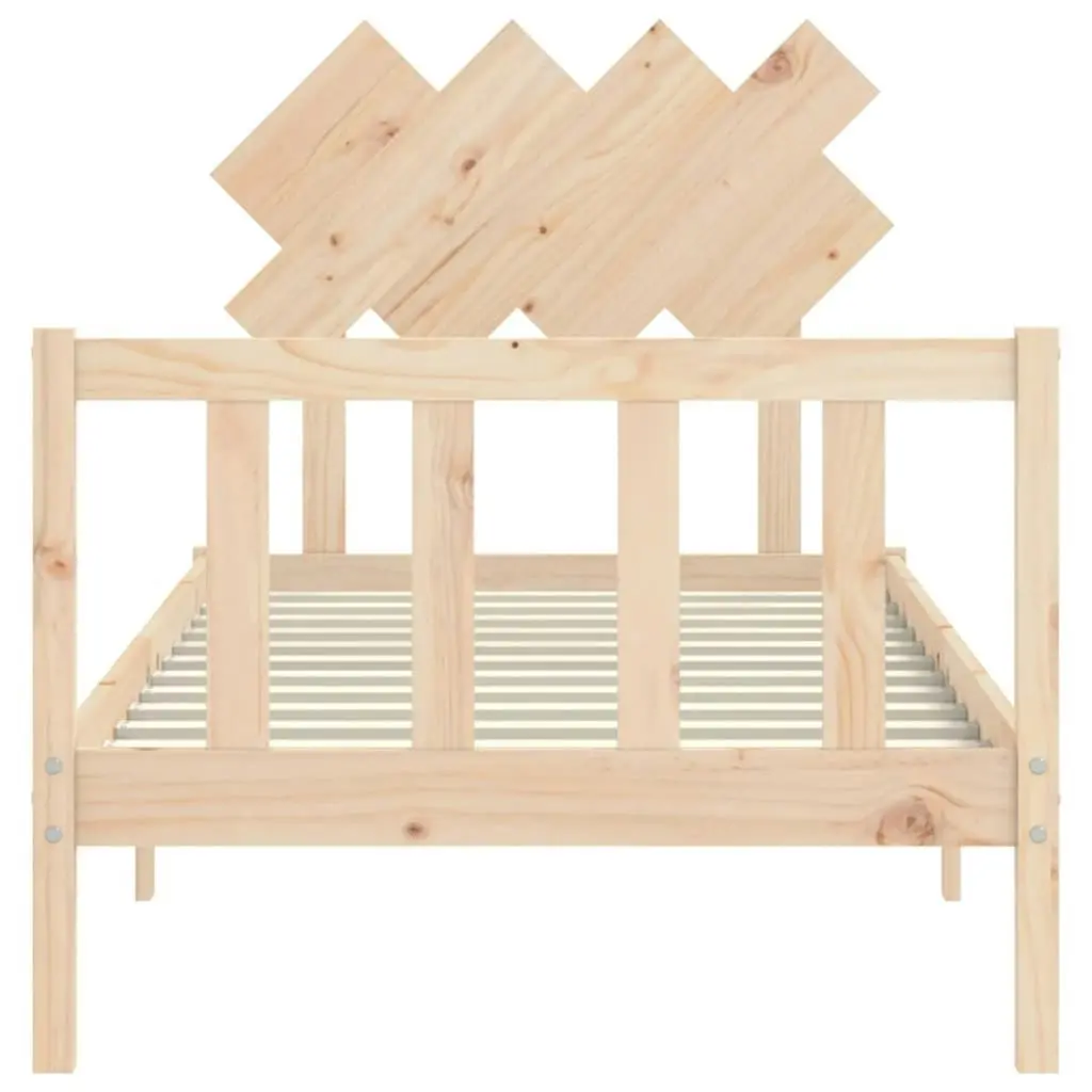 Bed Frame without Mattress 90x190 cm Solid Wood Pine 3193431