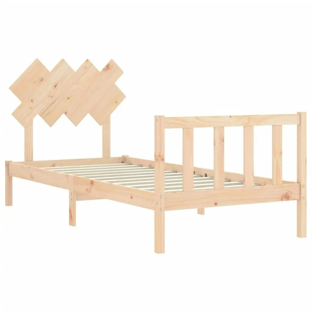 Bed Frame without Mattress 90x190 cm Solid Wood Pine 3193431