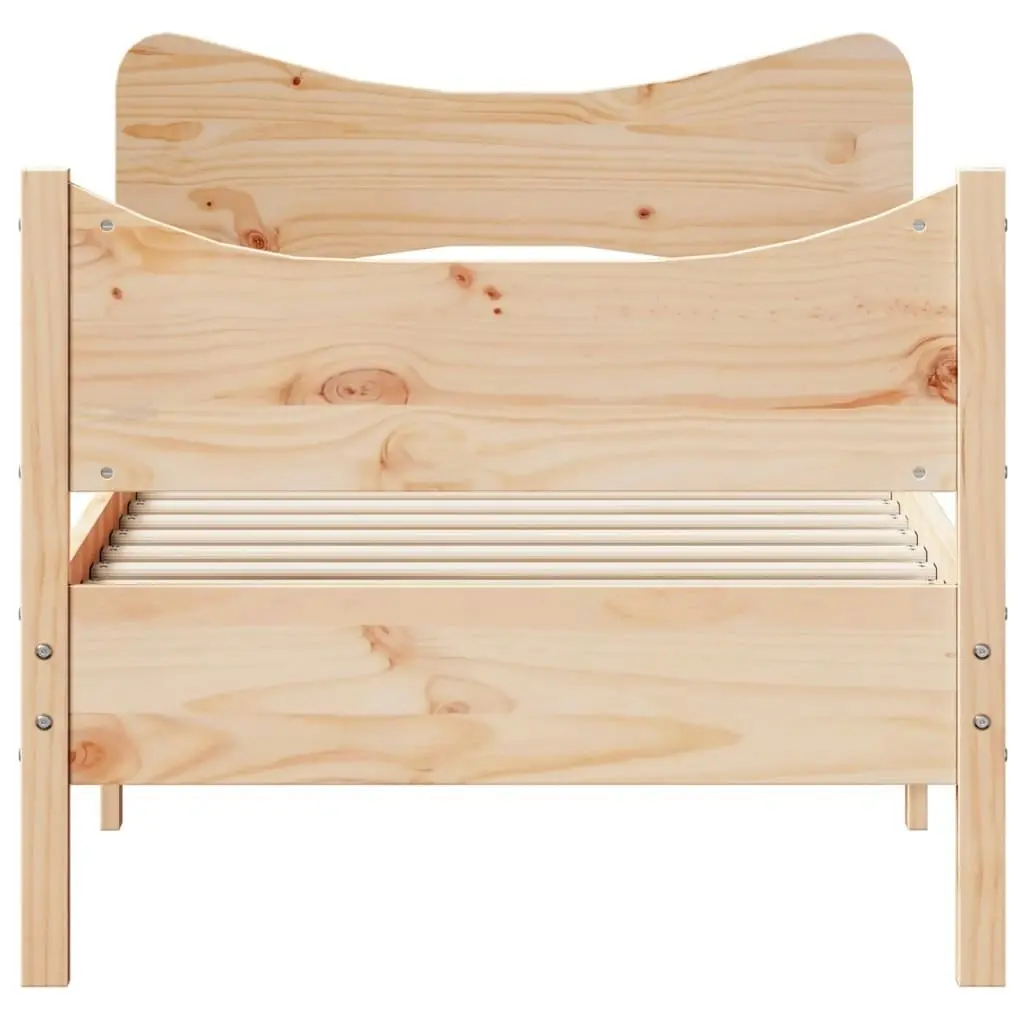 Bed Frame without Mattress 92x187 cm Single Solid Wood Pine 3216390