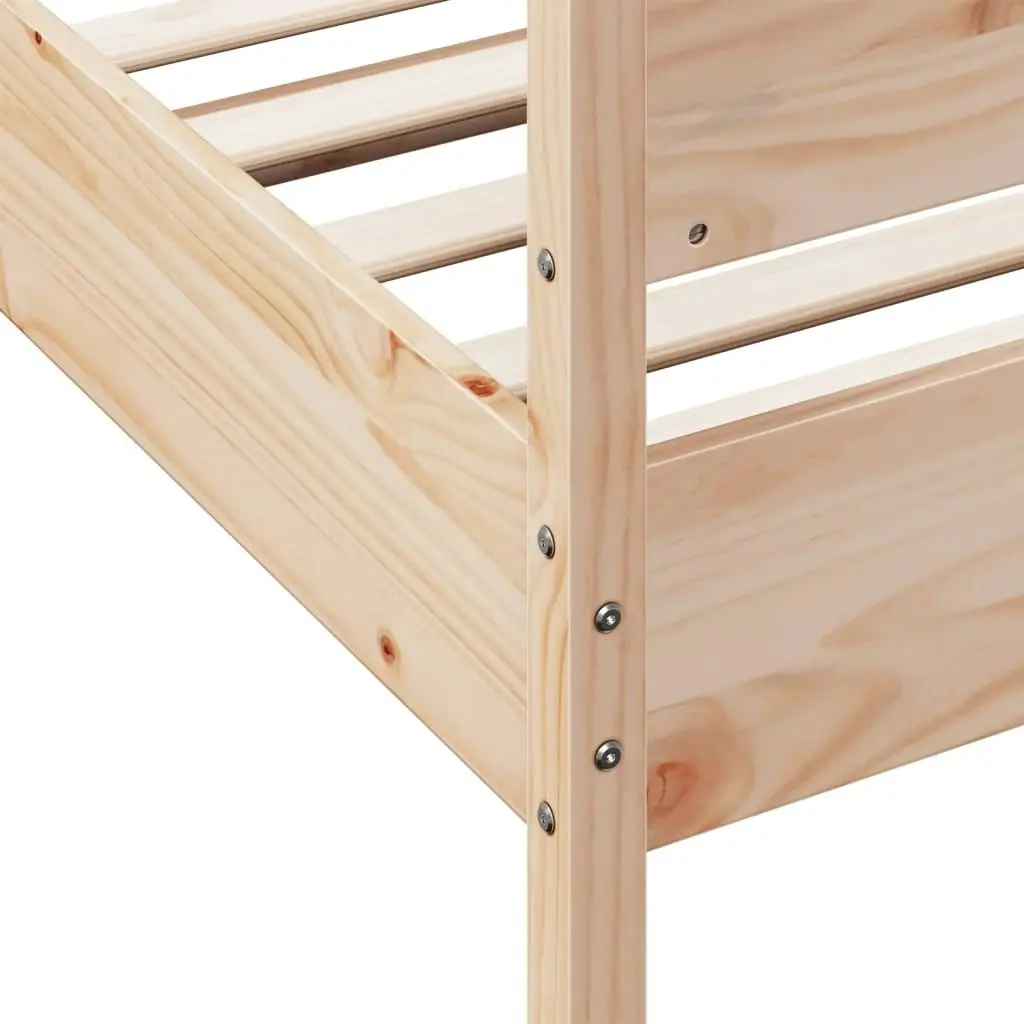 Bed Frame without Mattress 92x187 cm Single Solid Wood Pine 3216390