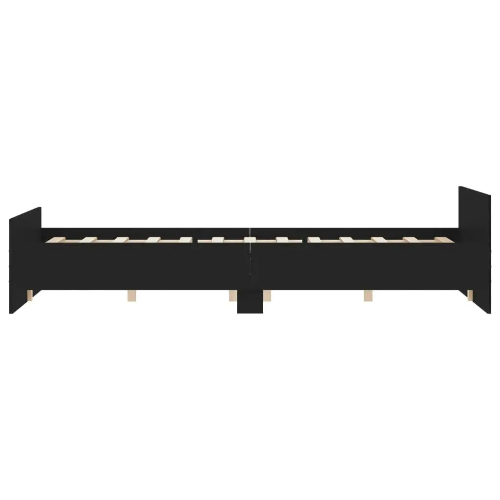 Bed Frame without Mattress Black 150x200 cm 3203755