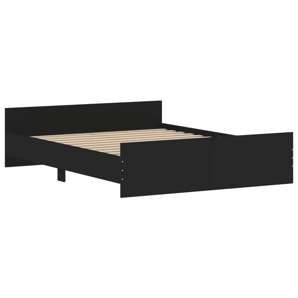 Bed Frame without Mattress Black 150x200 cm 3203755