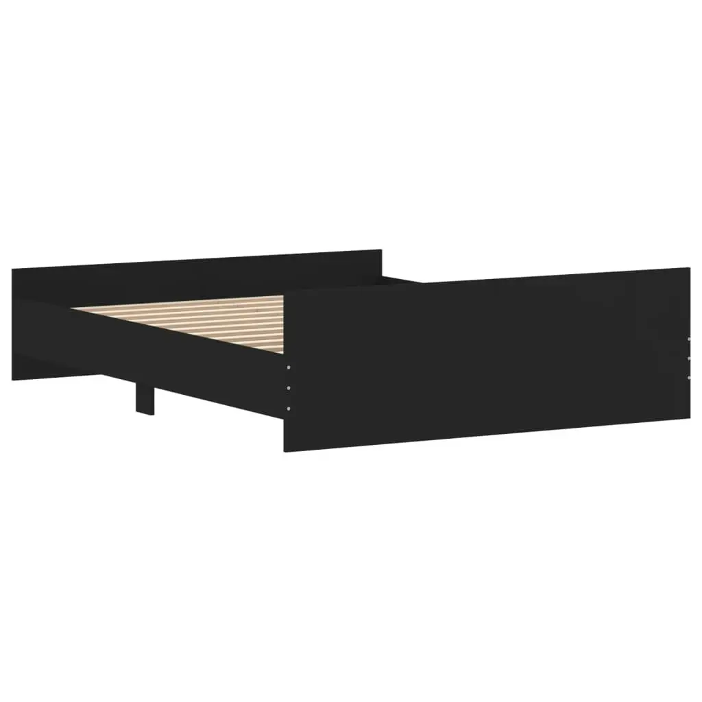 Bed Frame without Mattress Black 150x200 cm 3203755