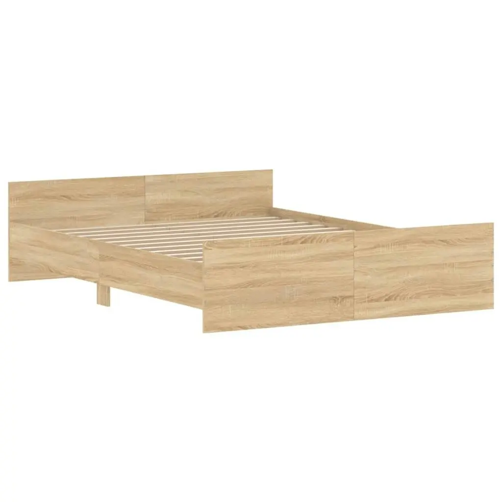 Bed Frame without Mattress Sonoma Oak 150x200 cm 3203756